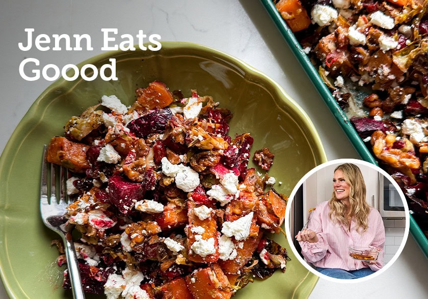 سلطة البنجر واللوز والجبن الأبيض قليلة الدسم لمرضى السكري