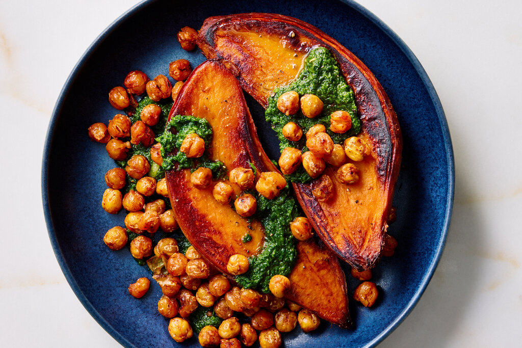 طاجن الدجاج بالخضروات والحمص