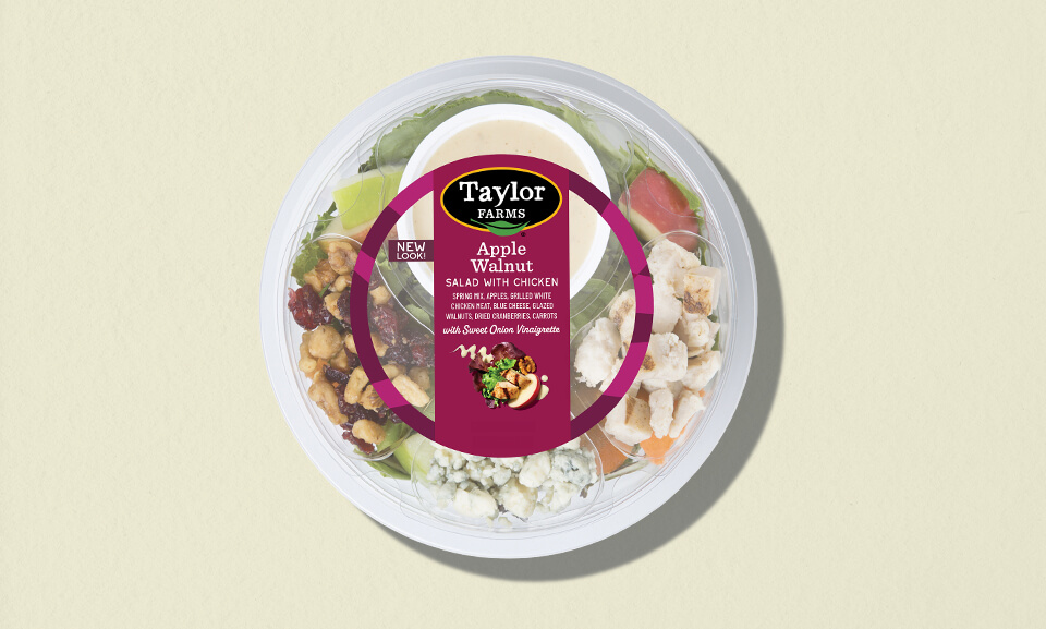 سلطة الجرجير والتفاح والجوز الصحية لمرضى السكري