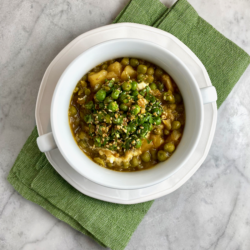 الكشكة الصحية بالعدس والبازلاء