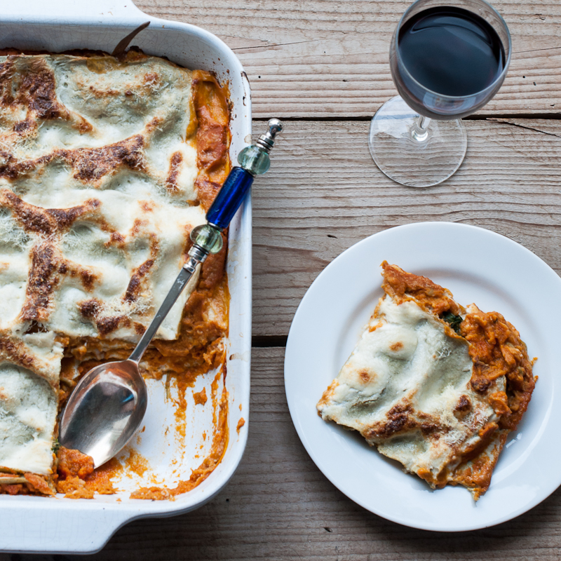 فطيرة العدس والسبانخ الصحية