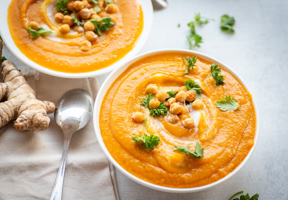 شوربة اليقطين الصحية بالزنجبيل