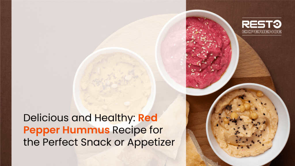 مقبلات الحمص بالفلفل الأحمر المشوي الصحية للقلب
