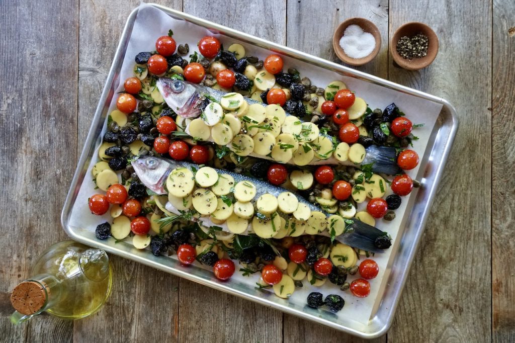 طاجن الخضروات المشوية بالأعشاب