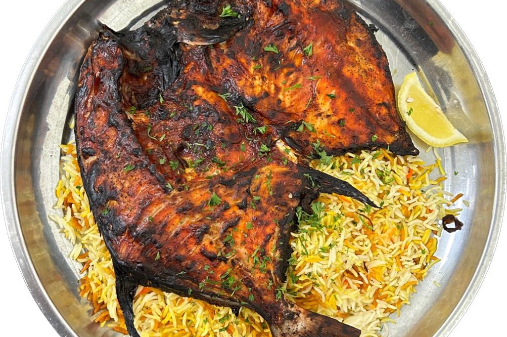 مجبوس السمك قليل الزيت