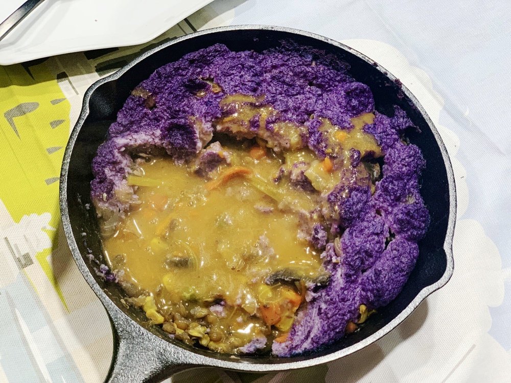 فطائر العدس بالخضروات المشوية