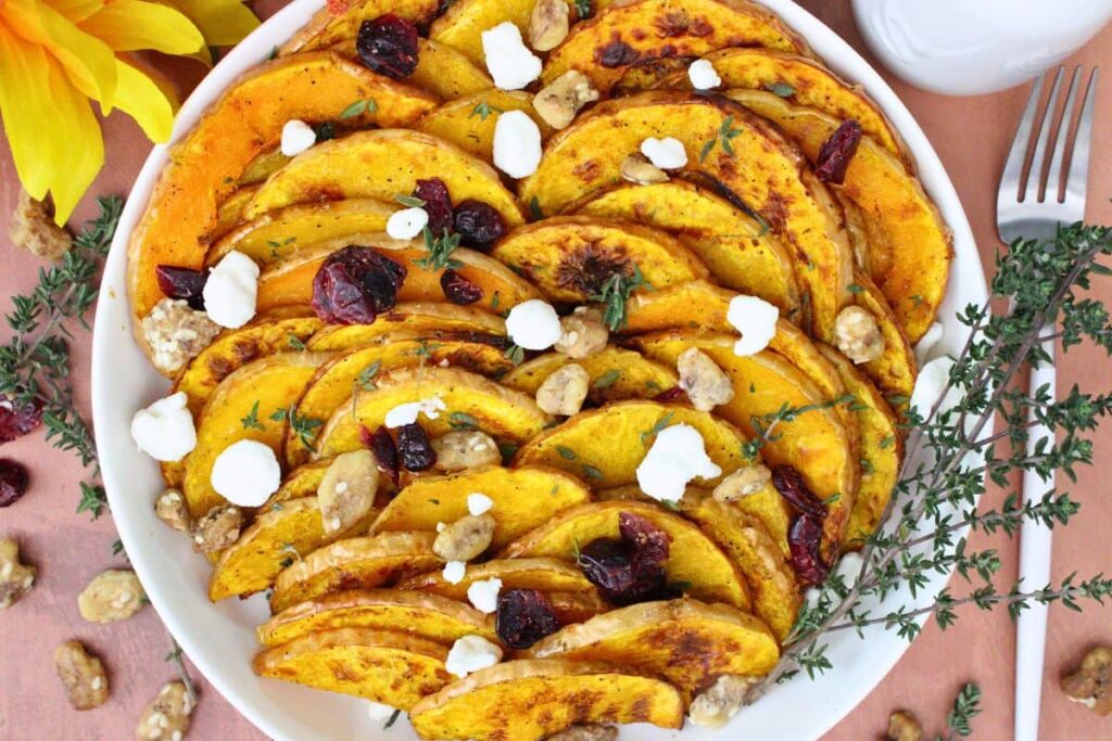 مقبلات اليقطين المشوي والتتبيلة الحارة