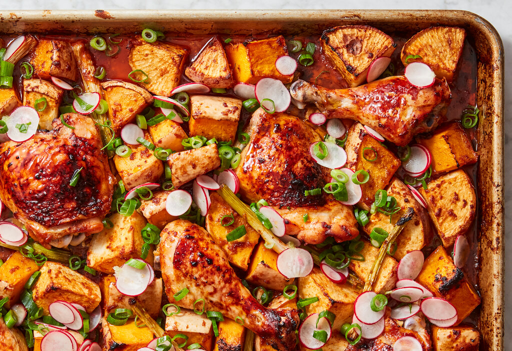 طواجن الخضروات مع التوفو أو اللحم المشوي