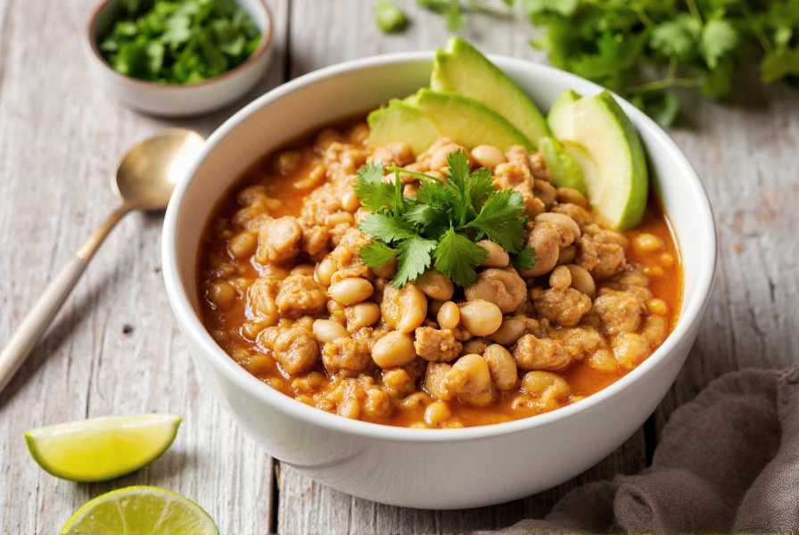 شوربة الفاصوليا البيضاء مع الليمون والكزبرة لمرضى السكري